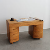 Kneehole Desk by Count Alexis de Sakhoffsky for Heywood Wakefield