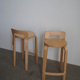 K65 High Chair Stools by Alvar Aalto for Artek
