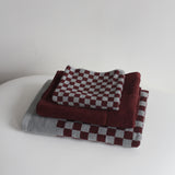 Roman Pool towel in Cement & Rhus by Baina