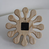 Ash Wood Splat Clock by Devon Munro