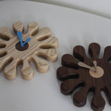 Ash Wood Splat Clock by Devon Munro