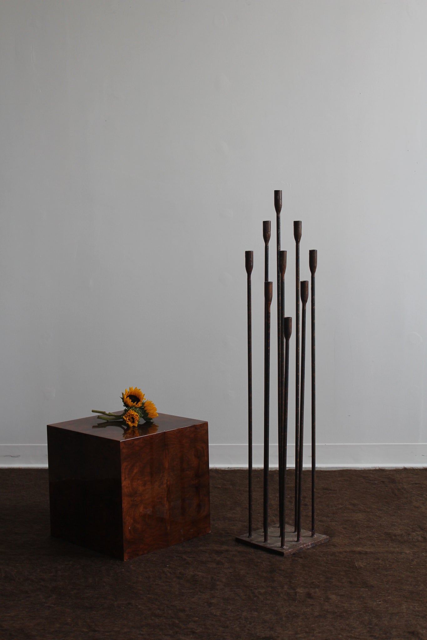 Iron Floor Candelabra