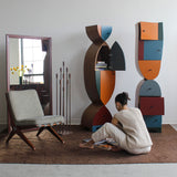 Turkish Flokati Rug in Chocolate Brown