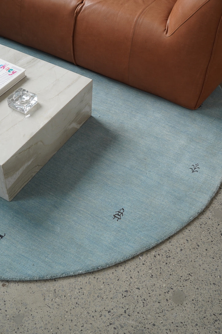 Gabbeh Rug in Light Blue