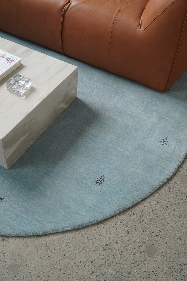 Gabbeh Rug in Light Blue