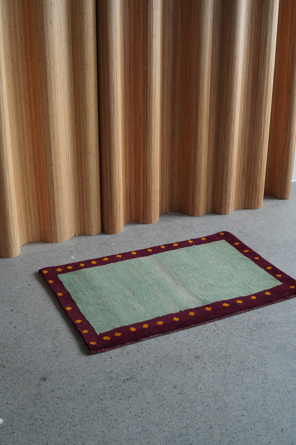 Gabbeh Rug in Earthy Green