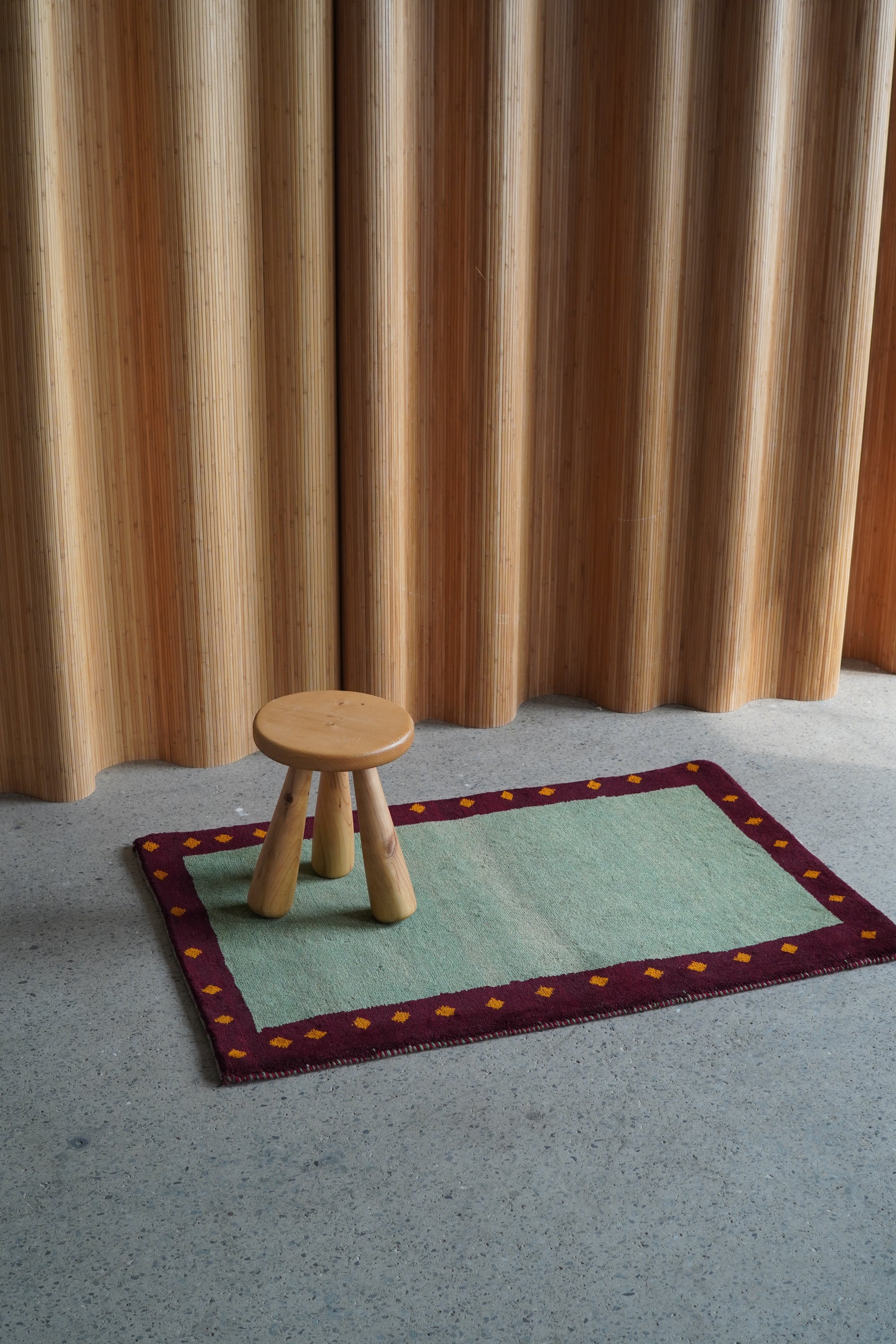 Gabbeh Rug in Earthy Green