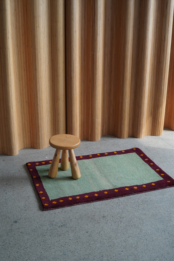 Gabbeh Rug in Earthy Green