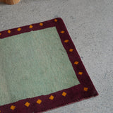Gabbeh Rug in Earthy Green