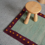 Gabbeh Rug in Earthy Green