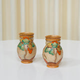 Early Crown Devon Stitch Tree Vase, Art Deco