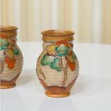 Early Crown Devon Stitch Tree Vase, Art Deco