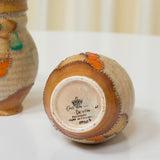 Early Crown Devon Stitch Tree Vase, Art Deco