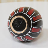 Black and Red Geometric Ceramic Pitcher