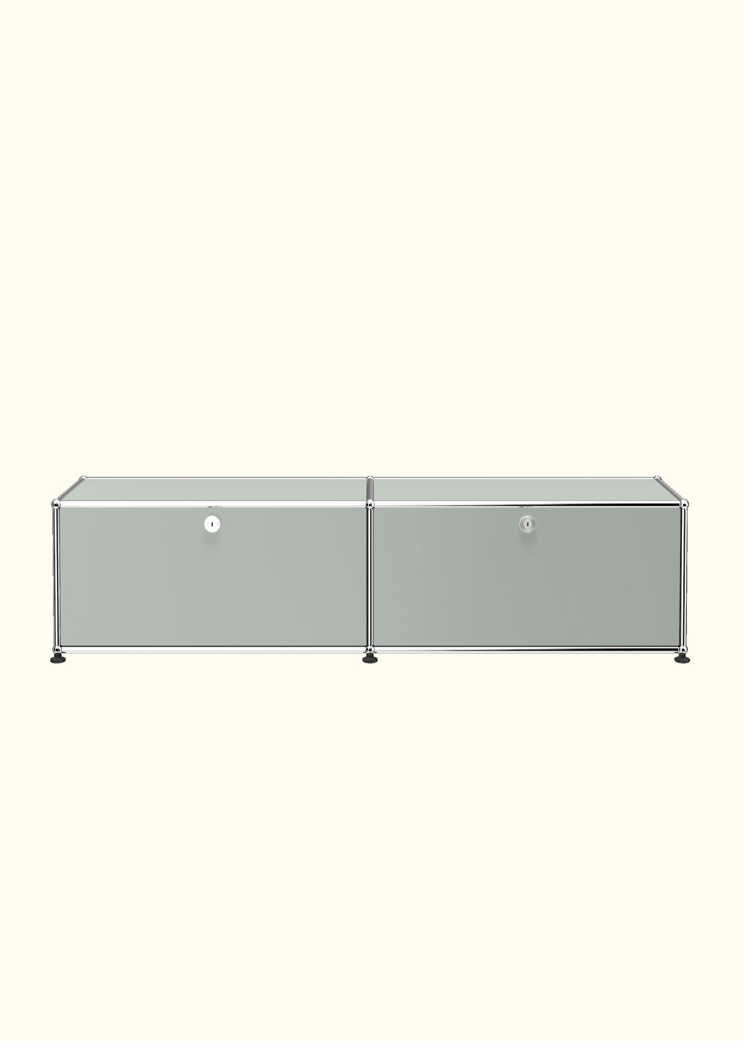 Two-Door Media Storage Credenza B218 by USM Haller