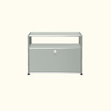 Table d’appoint longue avec porte basse O118 par USM Haller