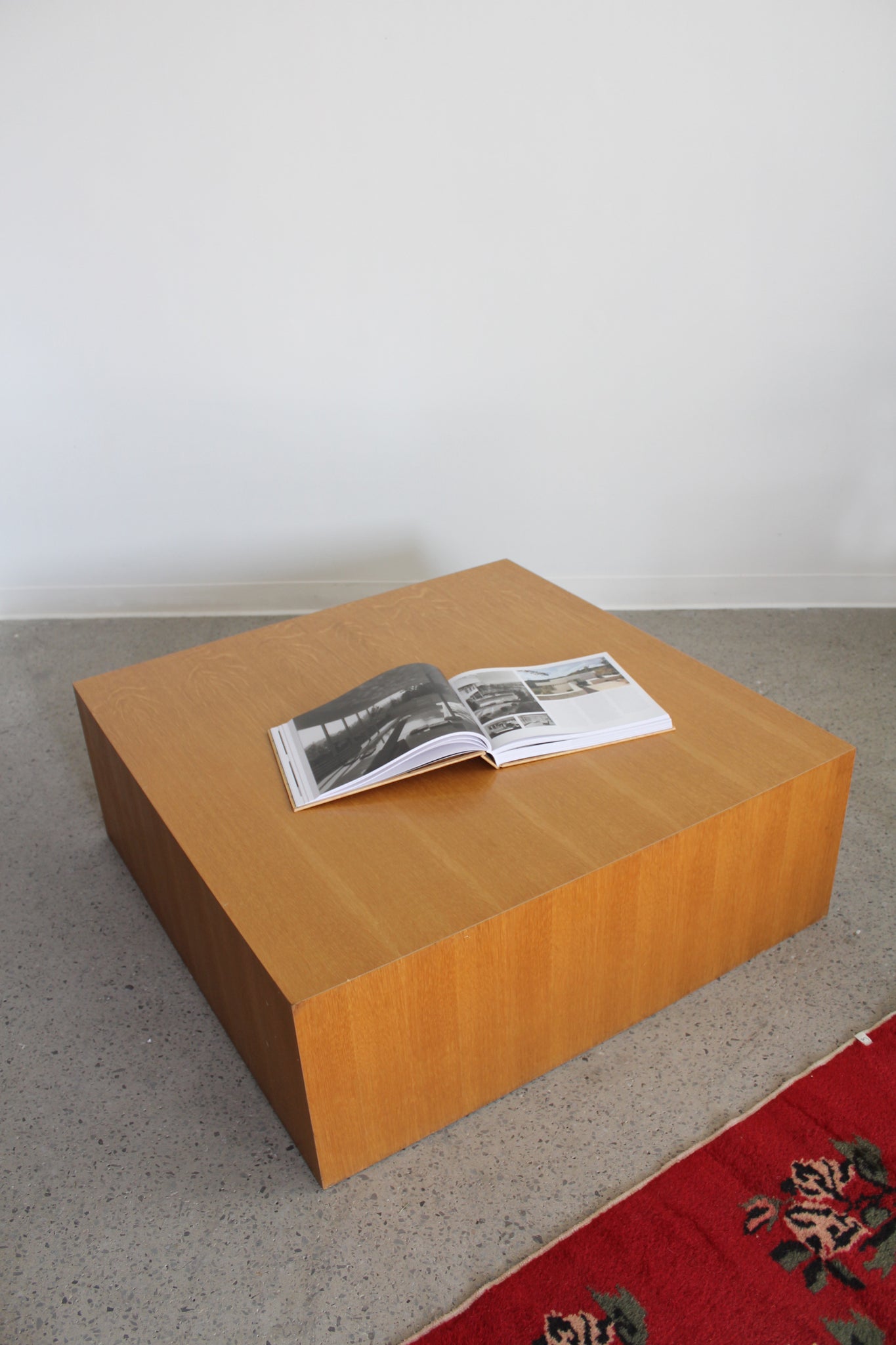 Low wood veneer coffee table by Paul Mayens for Intrex Furniture 