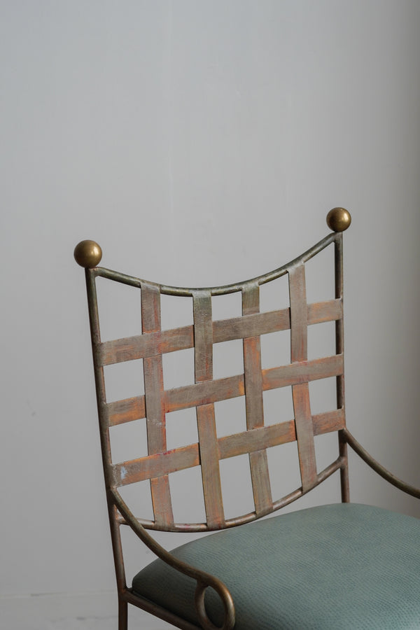 Steel and Brass Bar Stools