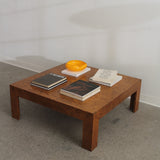 Table basse Parsons en ronce de bois