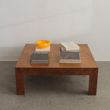 Table basse Parsons en ronce de bois