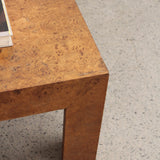 Table basse Parsons en ronce de bois