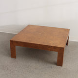 Table basse Parsons en ronce de bois