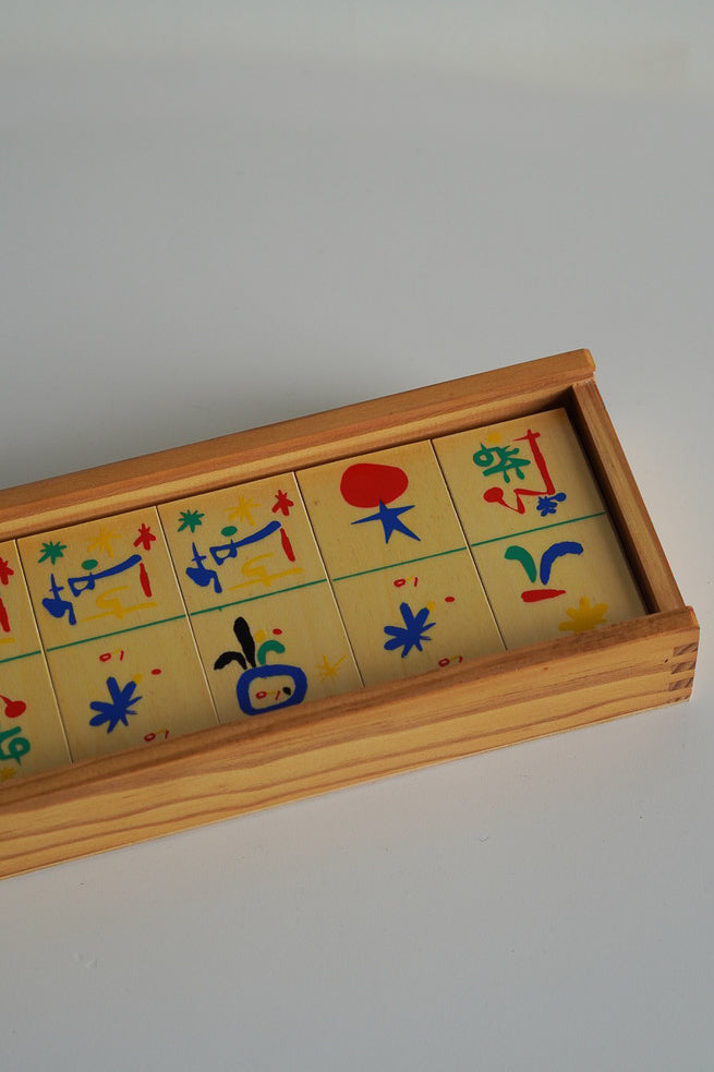 Large Domino Set with Joan Miro Artwork