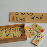 Grand ensemble de dominos avec œuvre de Joan Miró