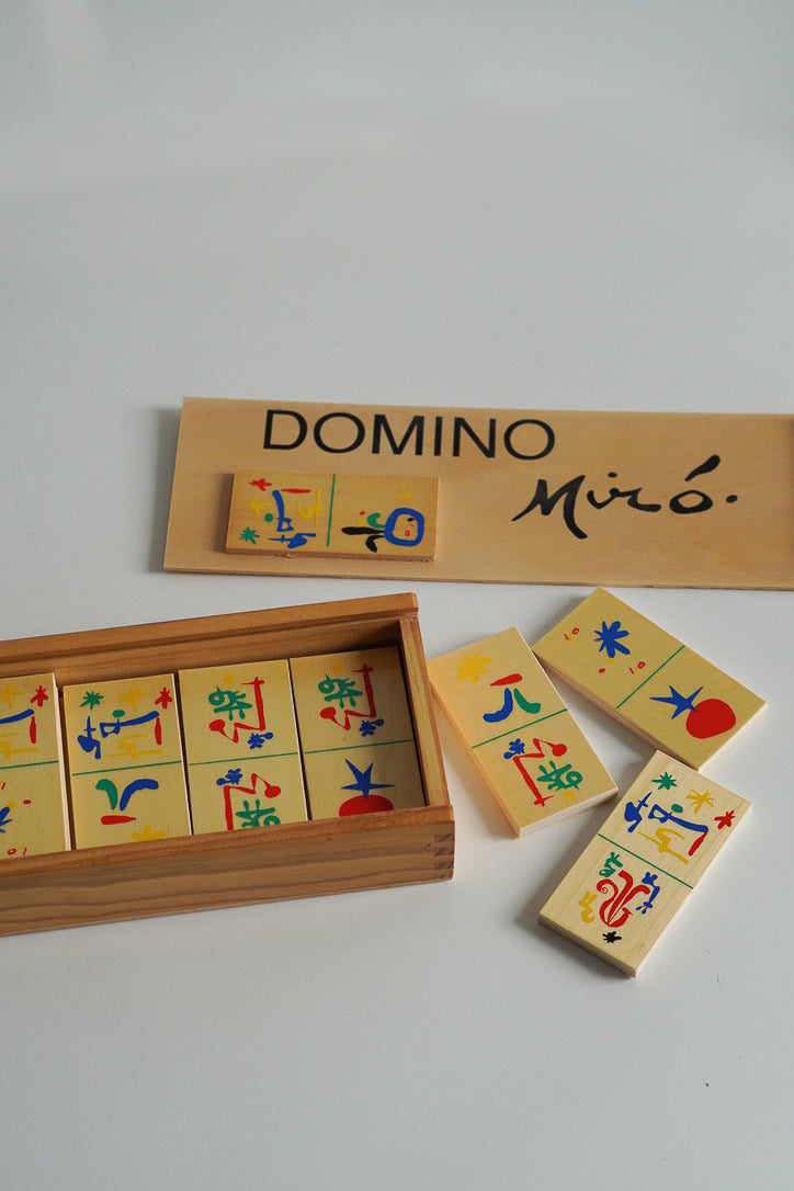 Large Domino Set with Joan Miro Artwork