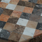 Table piédestal patchwork