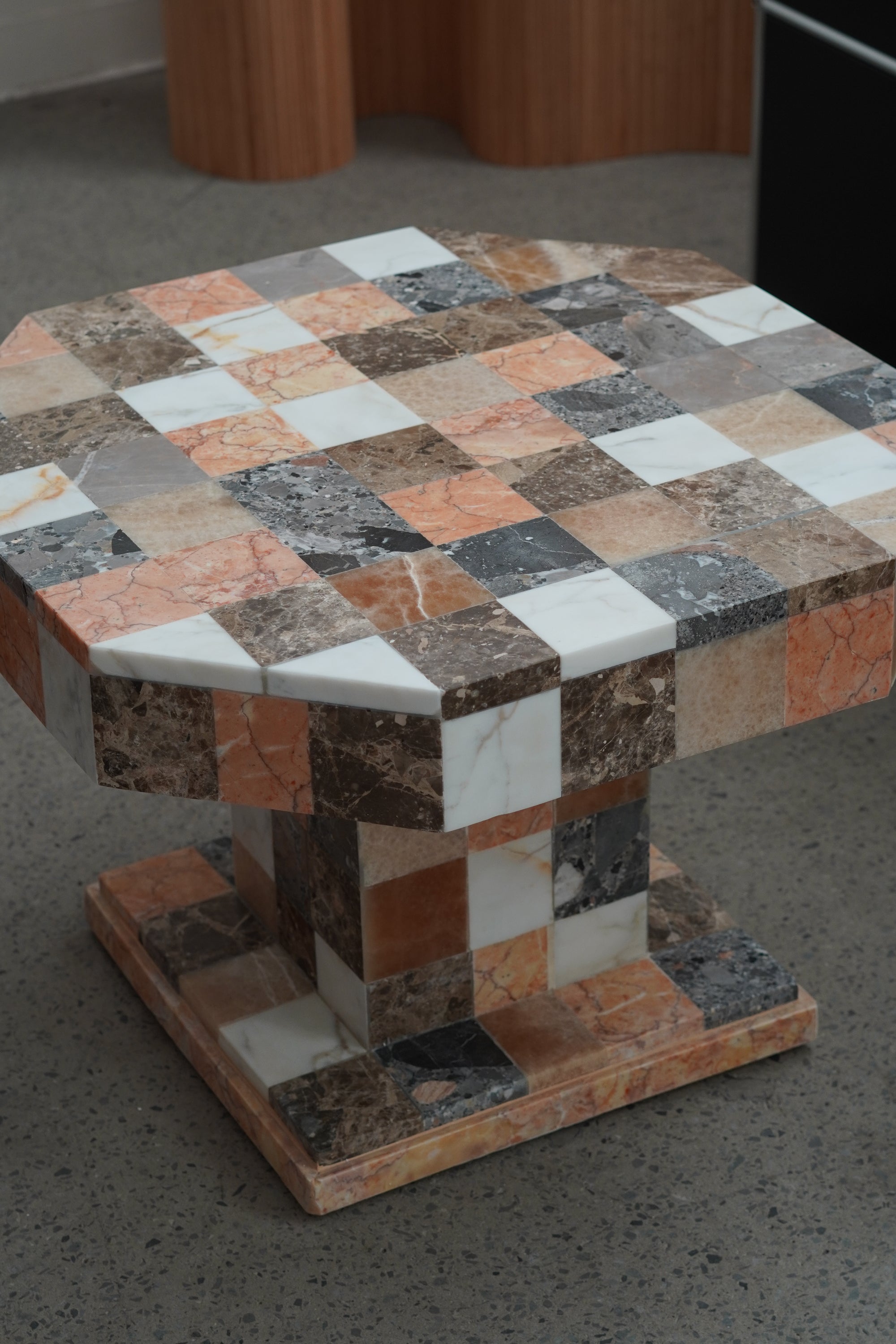 Patchwork Pedestal Table