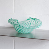 Murano Glass Latticino Bowl in the Style of Venini
