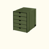 Bloc de rangement Inos 5 tiroirs par USM Haller