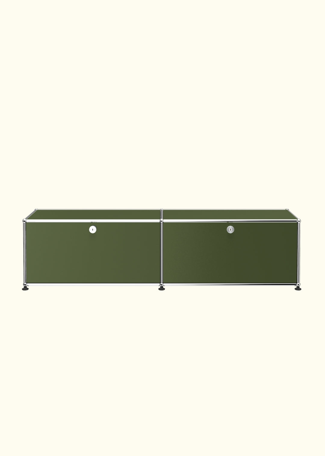 Two-Door Media Storage Credenza B218 by USM Haller
