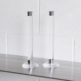 Pair of Lucite Candlesticks