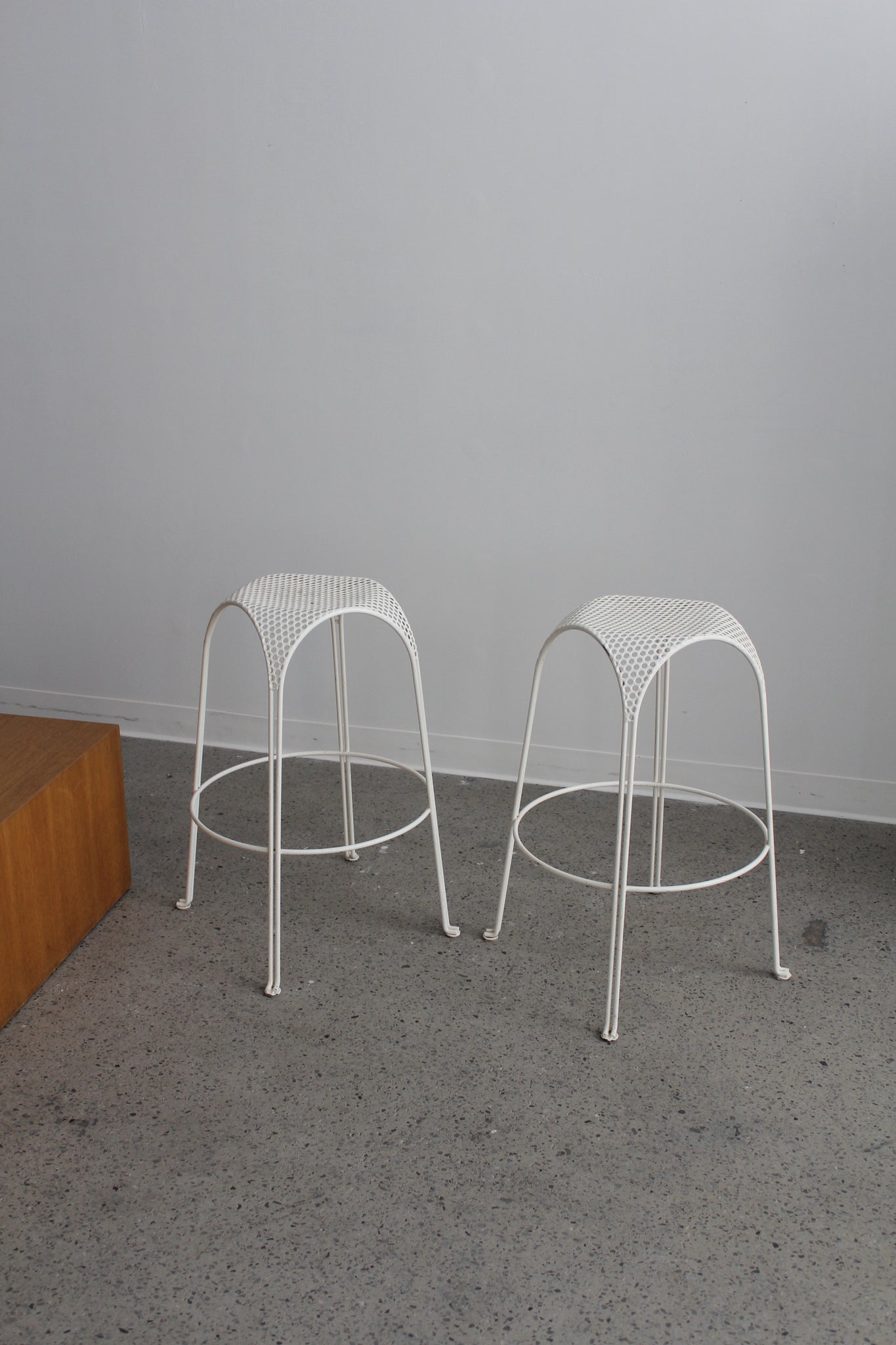 Perforated Metal Stools by Maurizio Tempestini