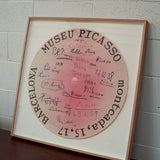 Framed Pablo Picasso Exhibition Poster