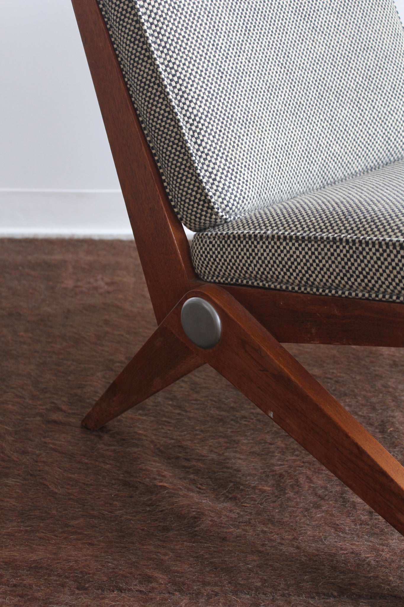 Model 92 Scissor Chair by Pierre Jeanneret for Knoll