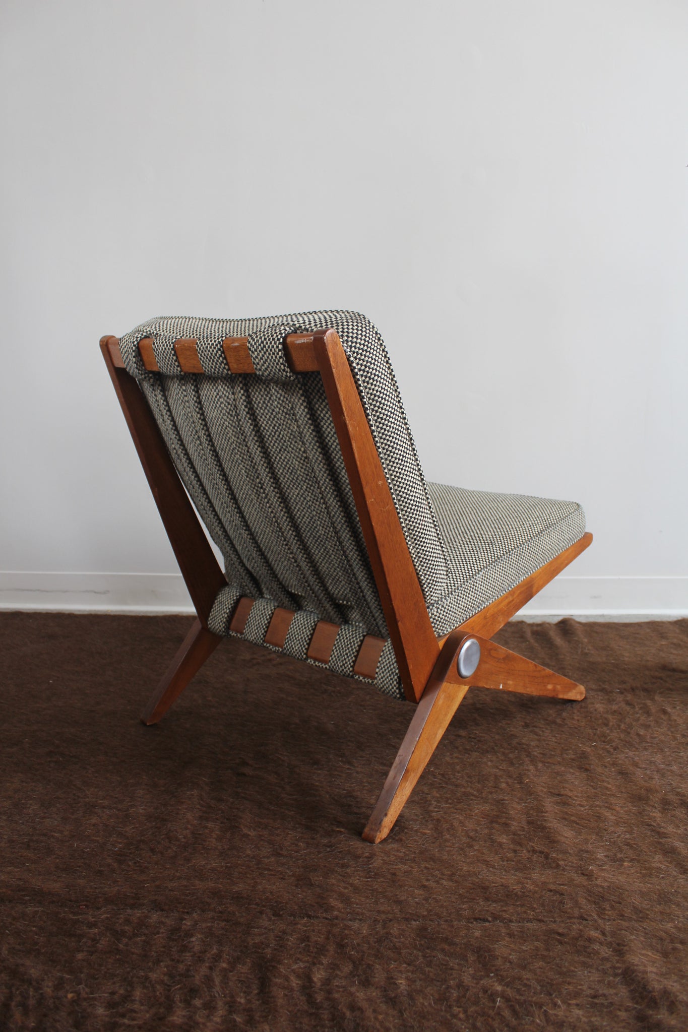 Model 92 Scissor Chair by Pierre Jeanneret for Knoll