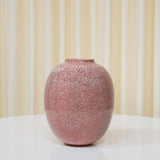 Pink Speckled Ceramic Vase by Laurent Tienne