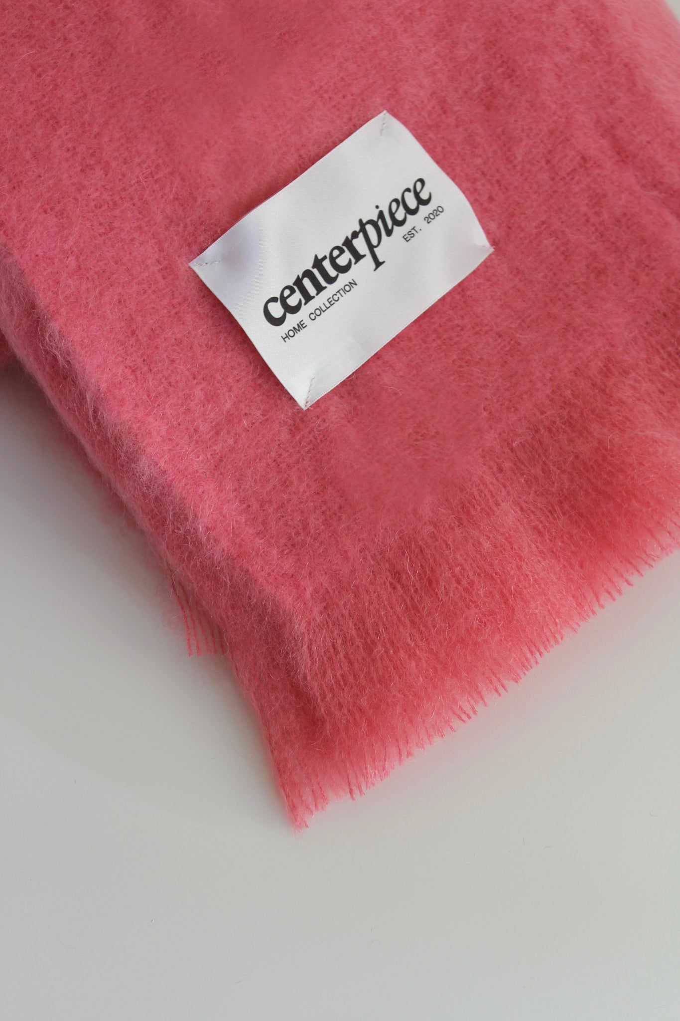 Pink Mohair Throw by Le Centerpiece