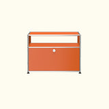 Table d’appoint longue avec porte basse O118 par USM Haller