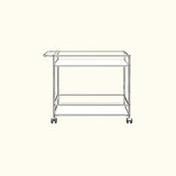 Chariot de service L18 par USM Haller