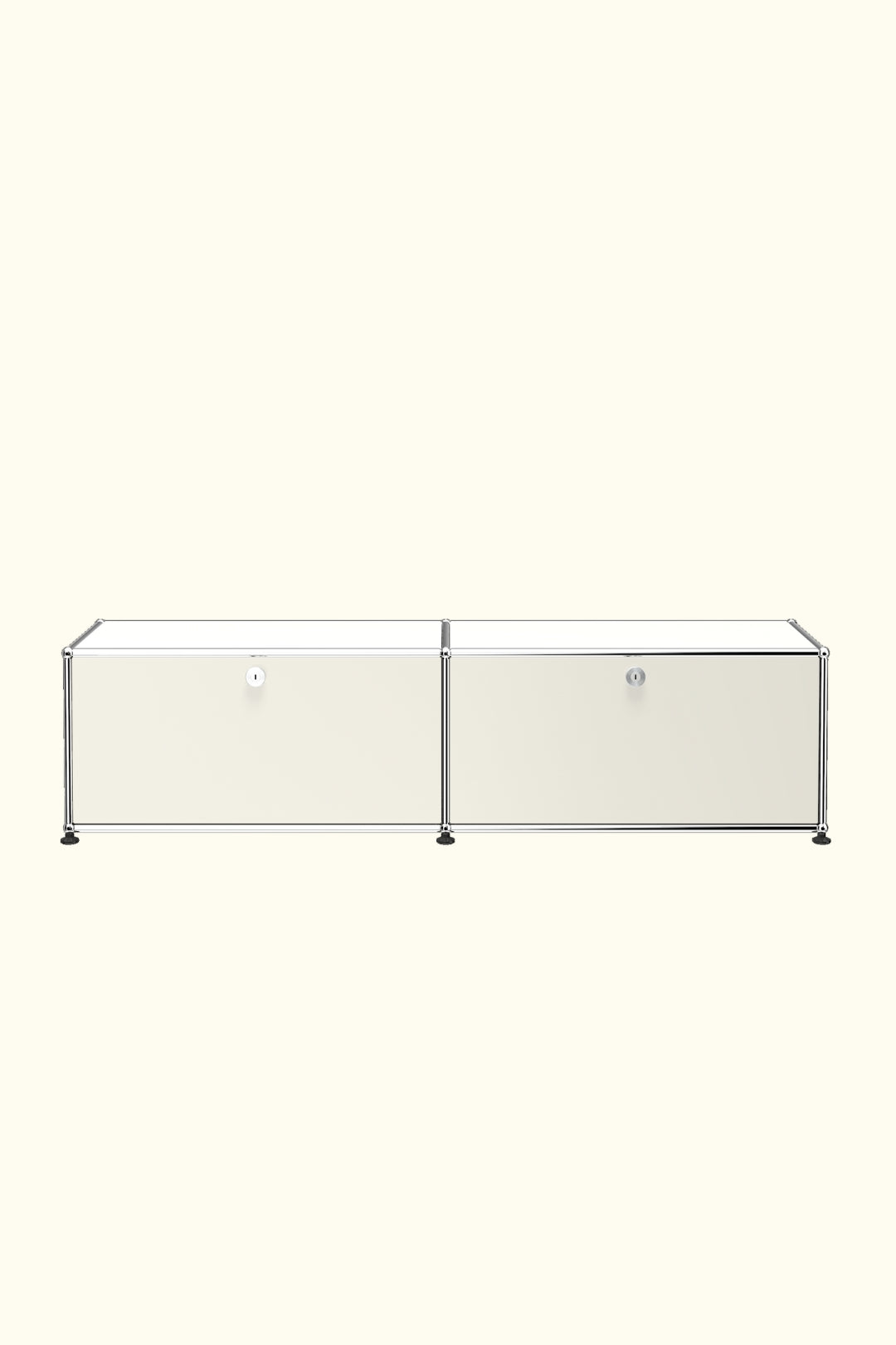 Two-Door Media Storage Credenza B218 by USM Haller
