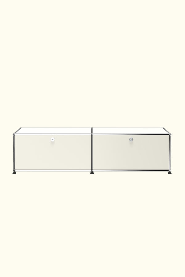 Two-Door Media Storage Credenza B218 by USM Haller