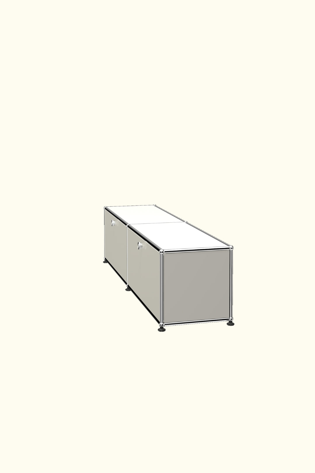 Two-Door Media Storage Credenza B218 by USM Haller