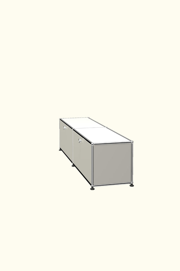Two-Door Media Storage Credenza B218 by USM Haller