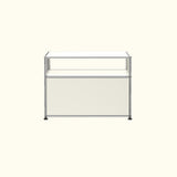 Table d’appoint longue avec porte basse O118 par USM Haller