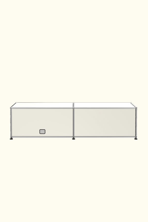 Two-Door Media Storage Credenza B218 by USM Haller