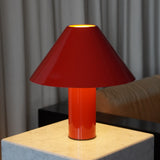 Red Metal Table Lamp